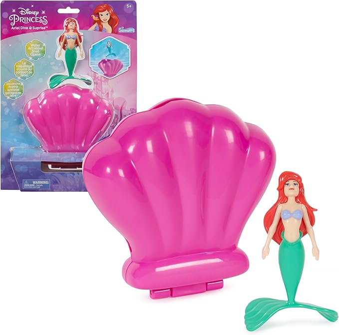 SwimWays The Little Mermaid Ariel Dive N’ Surprise, Swimming Pool Accessories & Kids Pool Toys, Pool Party Supplies, Disney Toys for Kids Ages 5 & Up