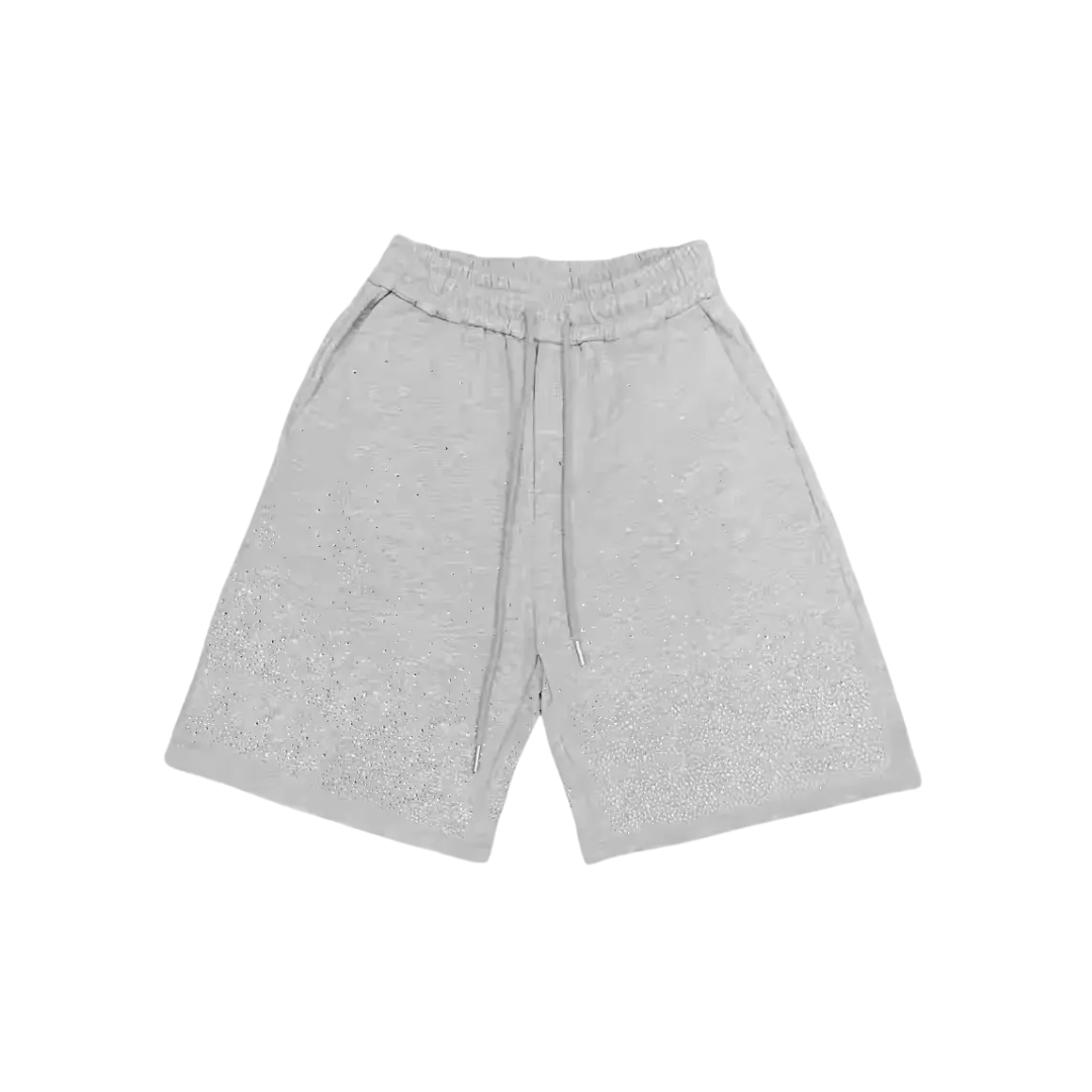 Rhinestone Cotton Shorts