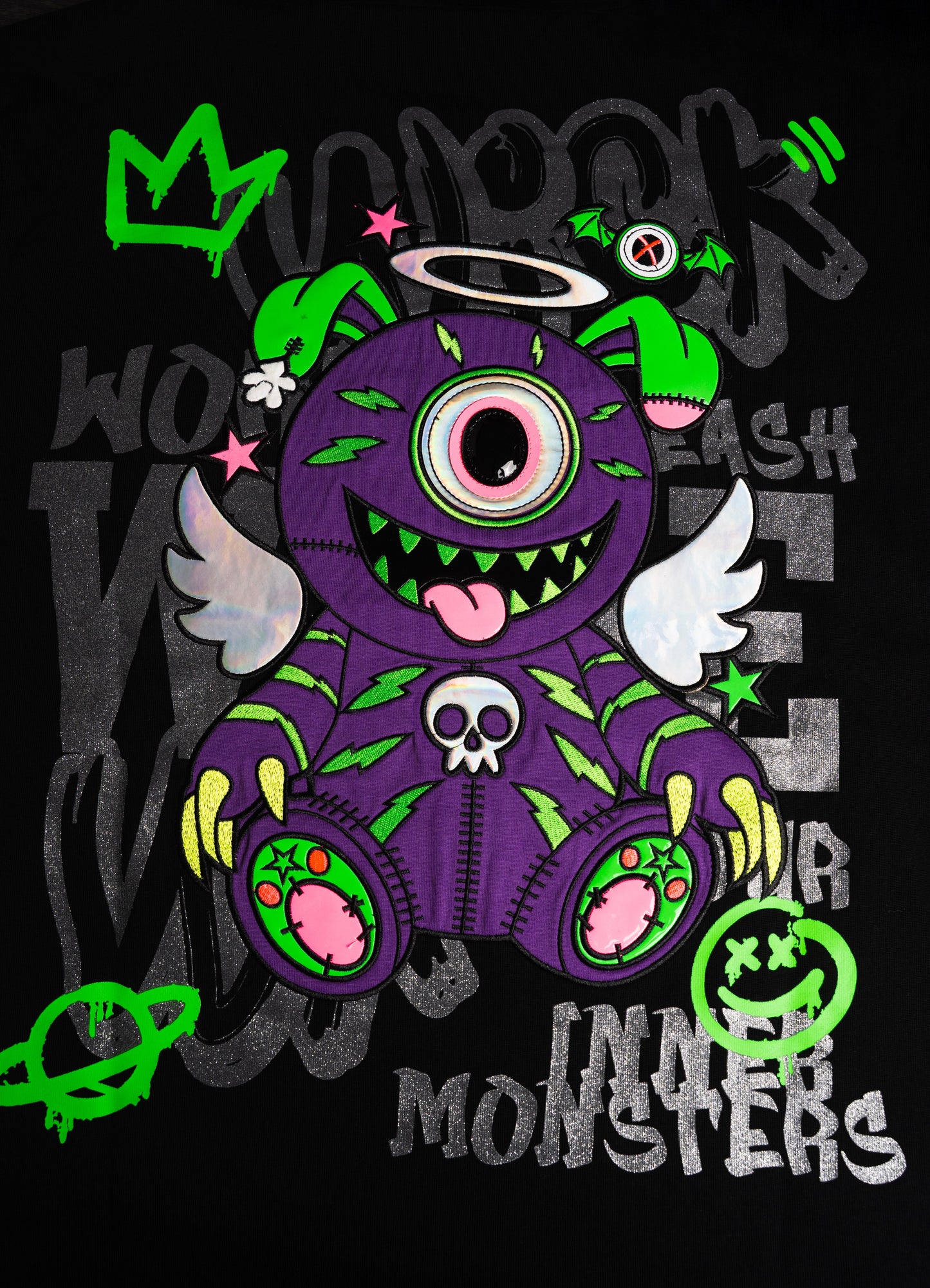 T-SHIRT OVERSIZED WARLOCK BLACK