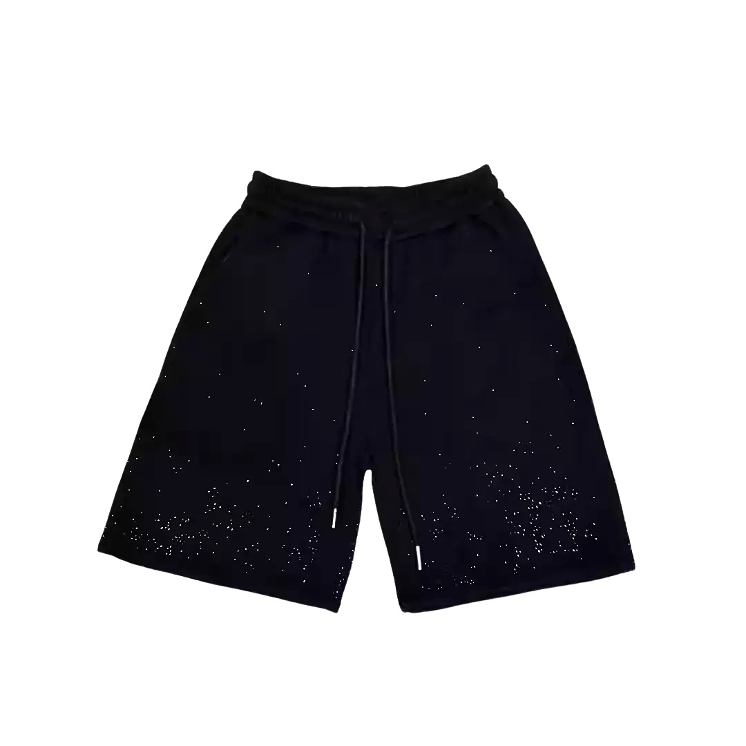 Rhinestone Cotton Shorts