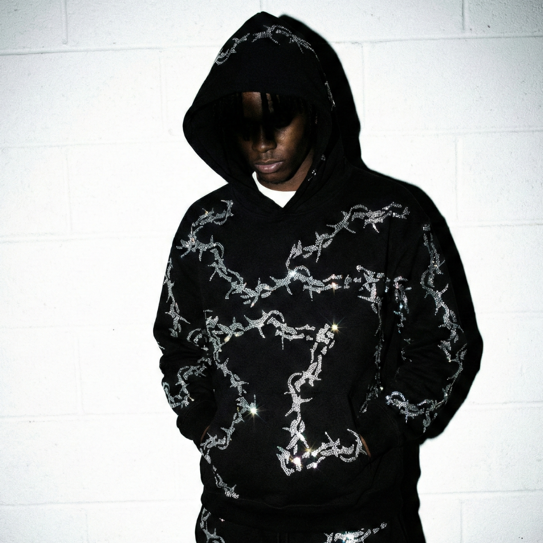 Rhinestone Thorn Hoodie