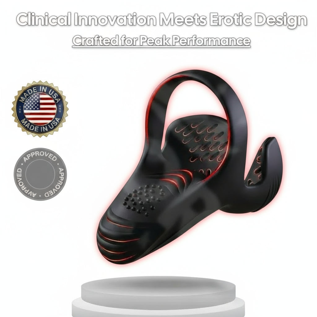 KIVIVO™ Vibrating electric male masturbation lock ring charging