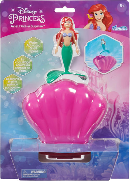 SwimWays The Little Mermaid Ariel Dive N’ Surprise, Swimming Pool Accessories & Kids Pool Toys, Pool Party Supplies, Disney Toys for Kids Ages 5 & Up