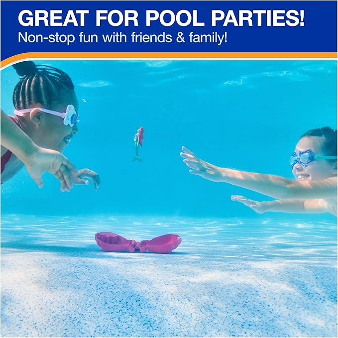 SwimWays The Little Mermaid Ariel Dive N’ Surprise, Swimming Pool Accessories & Kids Pool Toys, Pool Party Supplies, Disney Toys for Kids Ages 5 & Up