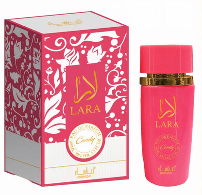 OFFER 6 PERFUMES (3 WOMEN + 3 MEN) - LARA CANDY + LARA + ECLAT BANOFFEE + ASWAD BOURBON + ASWAD AQUA + SHEIKH ZAYED