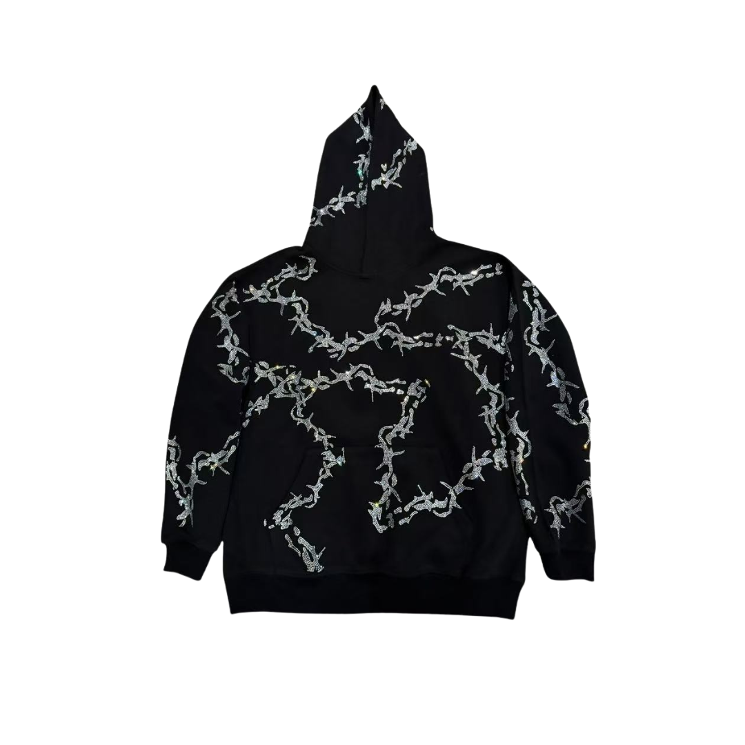 Rhinestone Thorn Hoodie