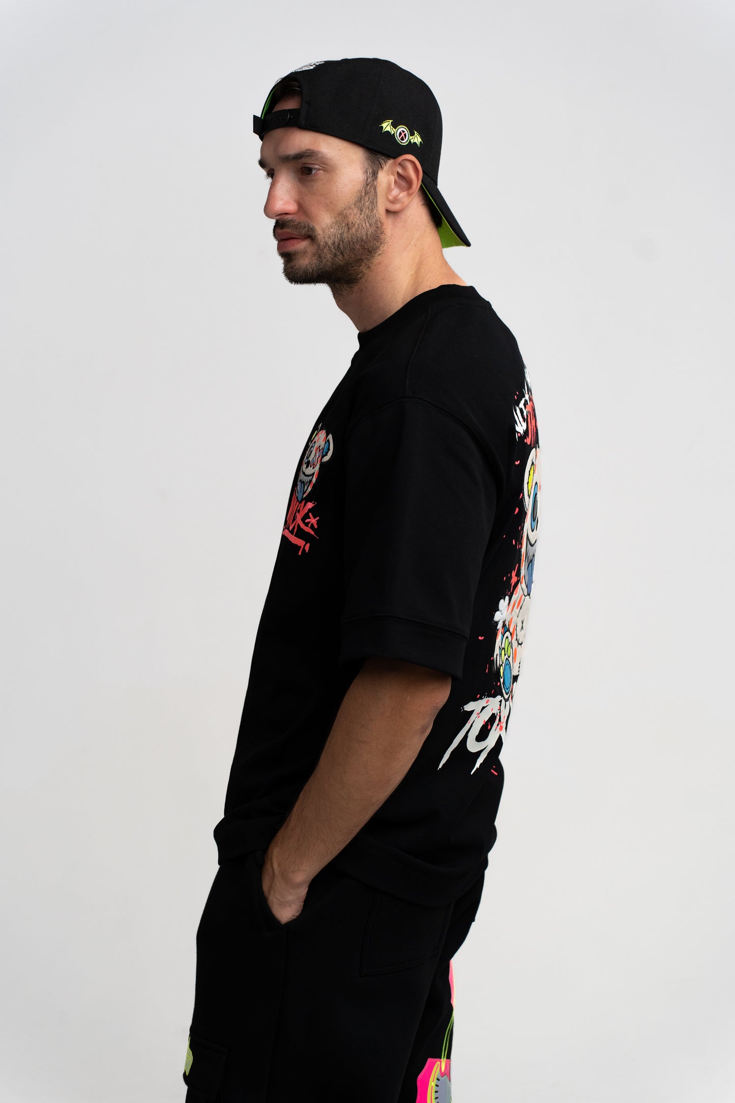 T-SHIRT OVERSIZED TOXIC BLACK