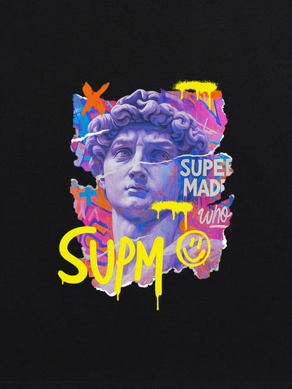 David Sculpture Vibrant Graffiti Art T-Shirt