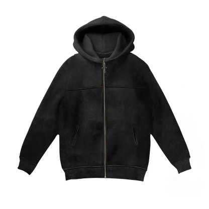 Archangel Michael Embroidery Zip Up Hoodie