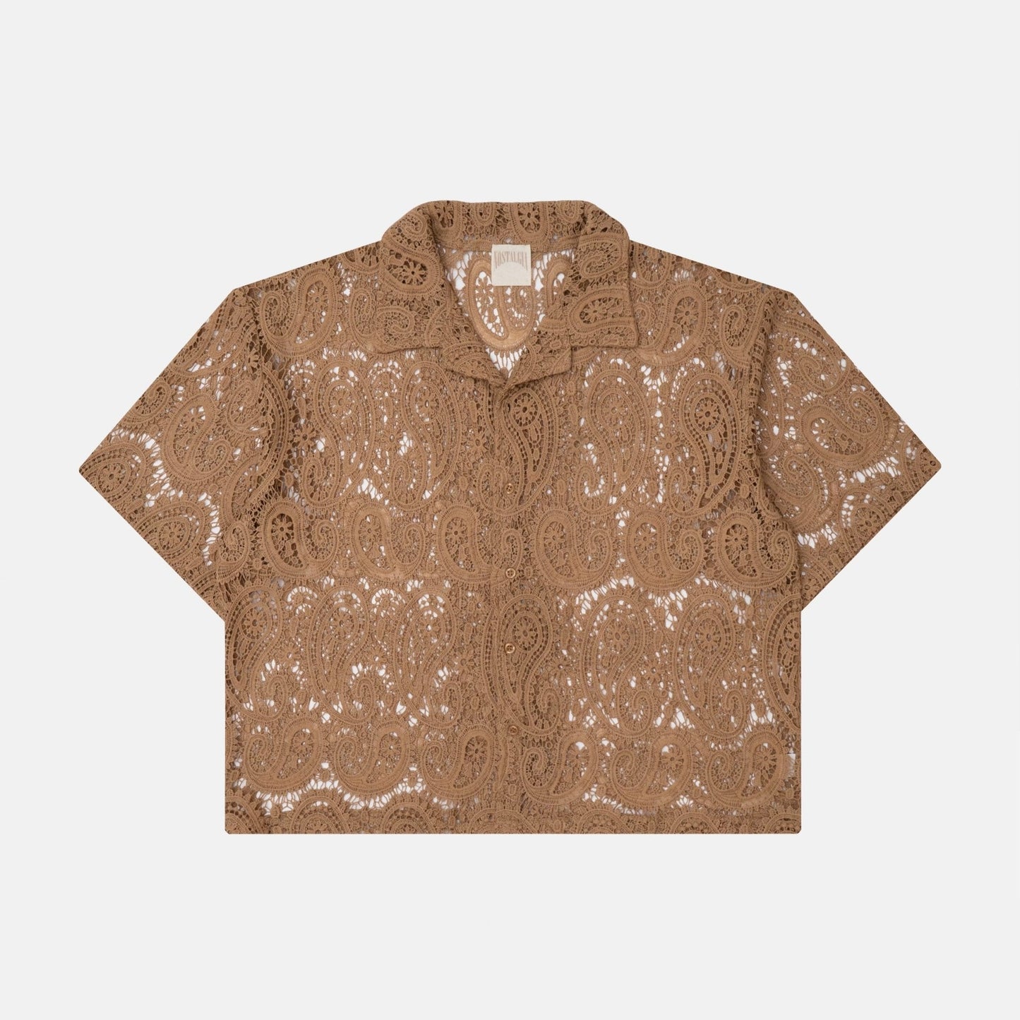 SAND PAISLEY BUTTON-UP