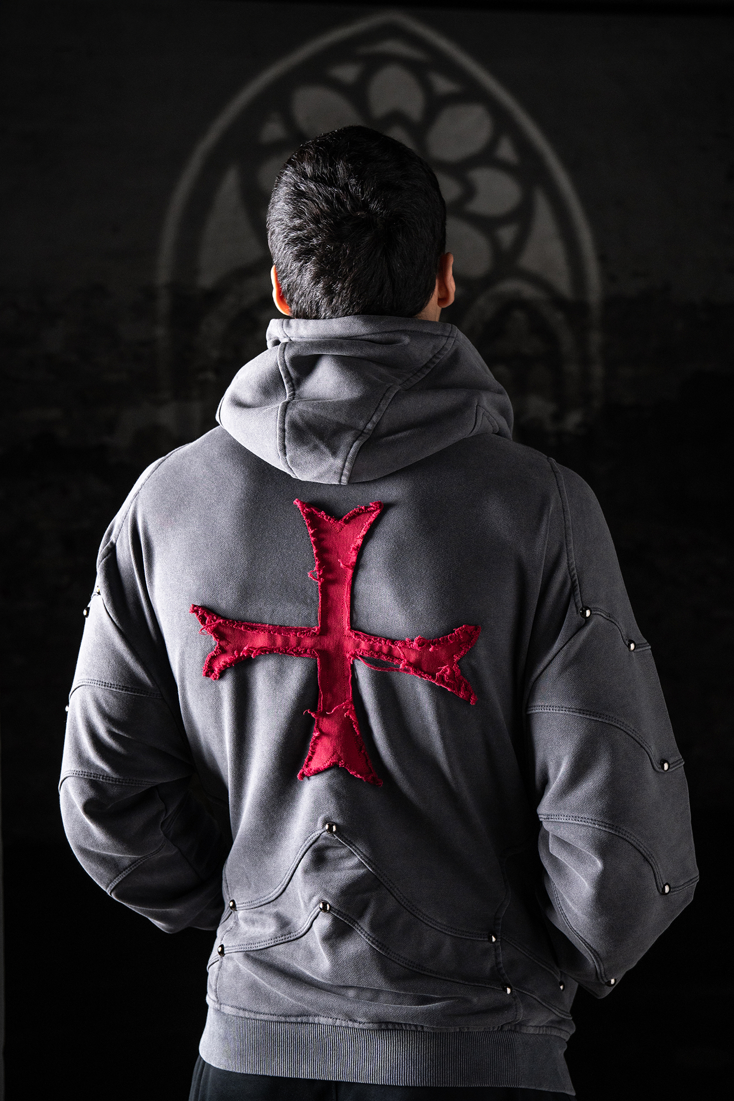Crusader Armor Hoodie - Gray