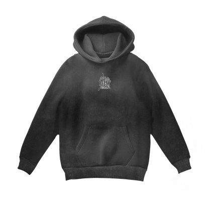 Crusader Cross Hoodie - Acid Wash