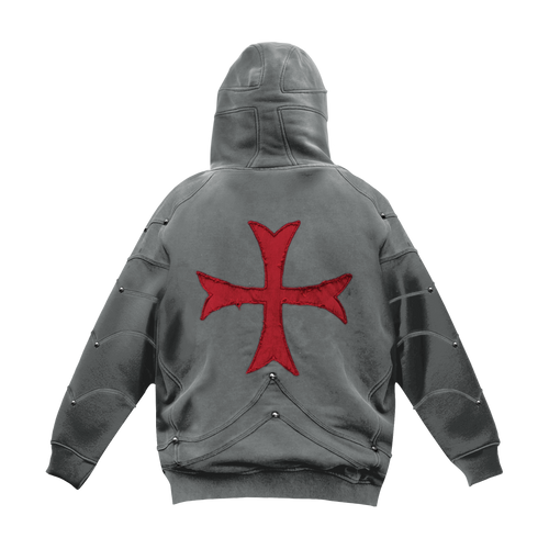 Crusader Armor Hoodie - Gray