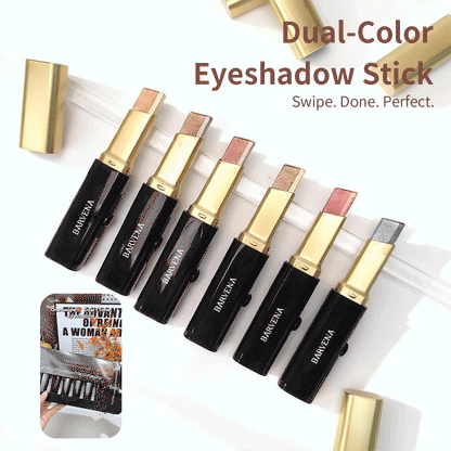 BARVENA Glitter Gradient Eye shadow Stick Set – 6 Dual-Tone Cream Eye shadow Sticks