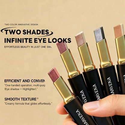 BARVENA Glitter Gradient Eye shadow Stick Set – 6 Dual-Tone Cream Eye shadow Sticks