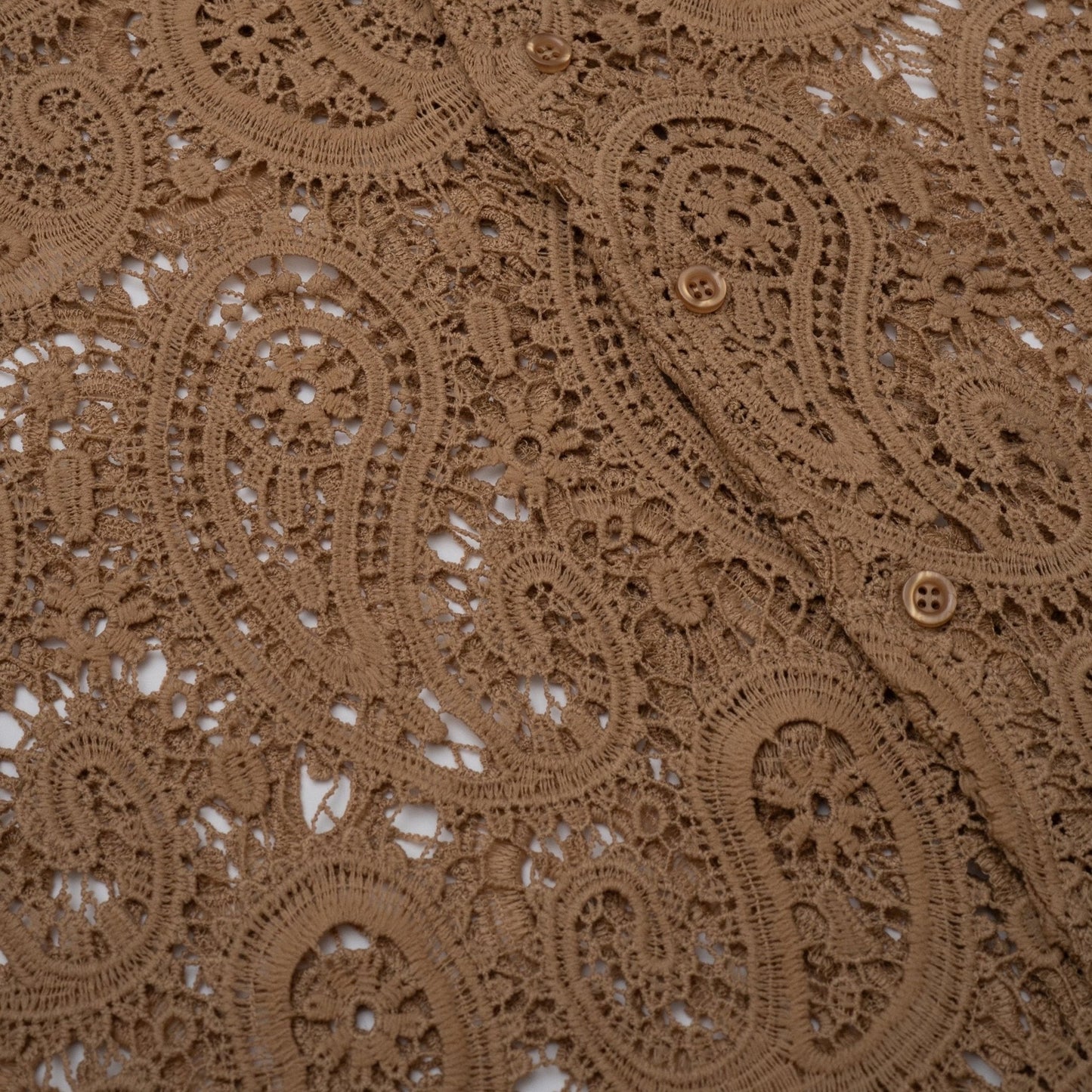 SAND PAISLEY BUTTON-UP