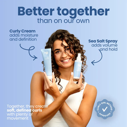 Curl Defining Cream and Sea Salt Spray Set
