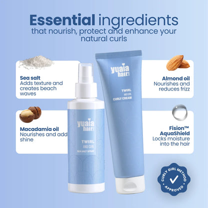 Curl Defining Cream and Sea Salt Spray Set