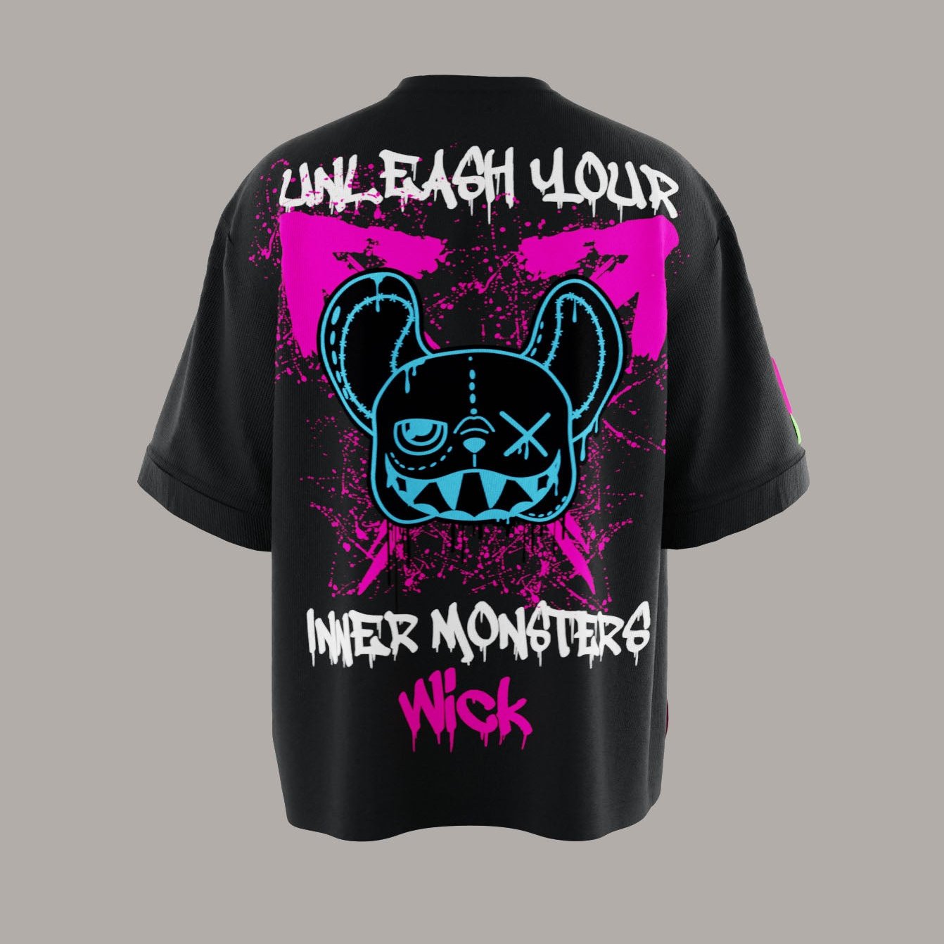 EXPLOSION BLACK OVERSIZED T-SHIRT!