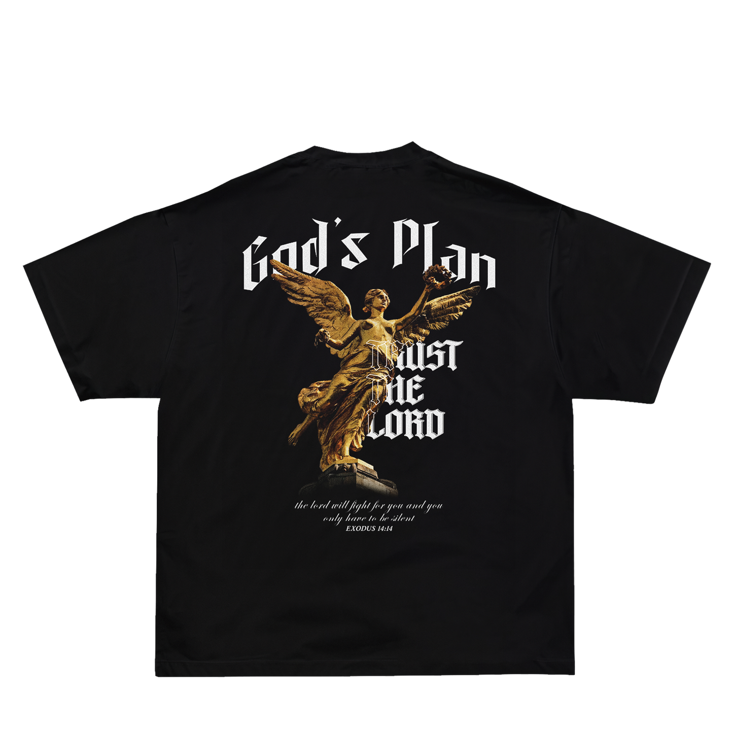 Exodus 14:14 T-Shirt Black