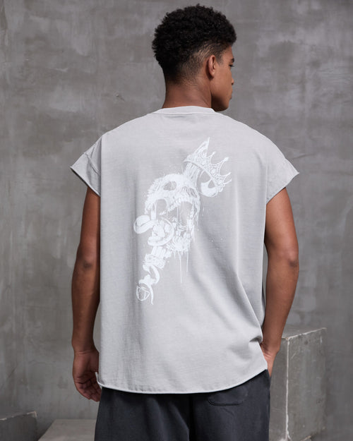 THE KING IS DEAD MUSCLE TEE