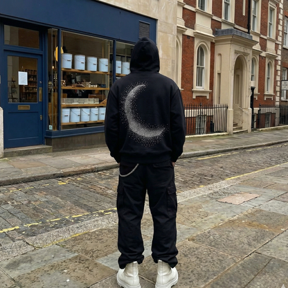 Rhinestone Moon Hoodie