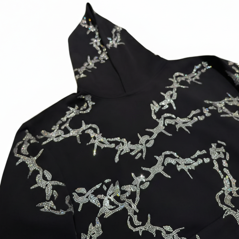 Rhinestone Thorn Hoodie