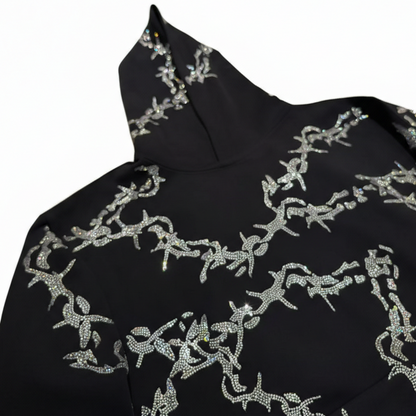 Rhinestone Thorn Hoodie