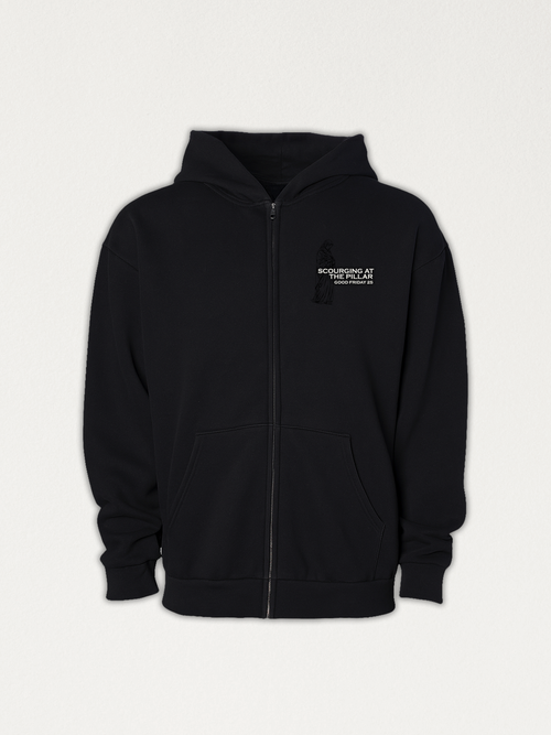 Scourging at the Pillar Good Friday 25 Zip Up Hoodie