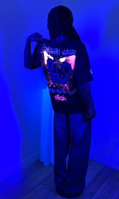 EXPLOSION BLACK OVERSIZED T-SHIRT!