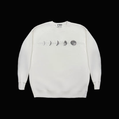 Rhinestone Moon Crewneck