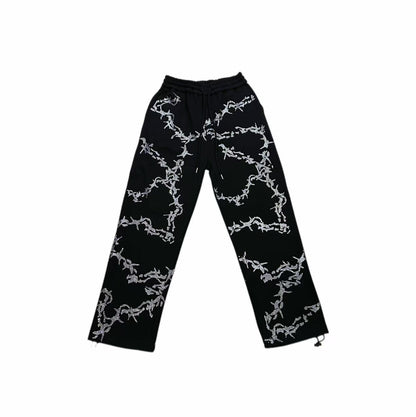 Rhinestone Thorn Sweatpants