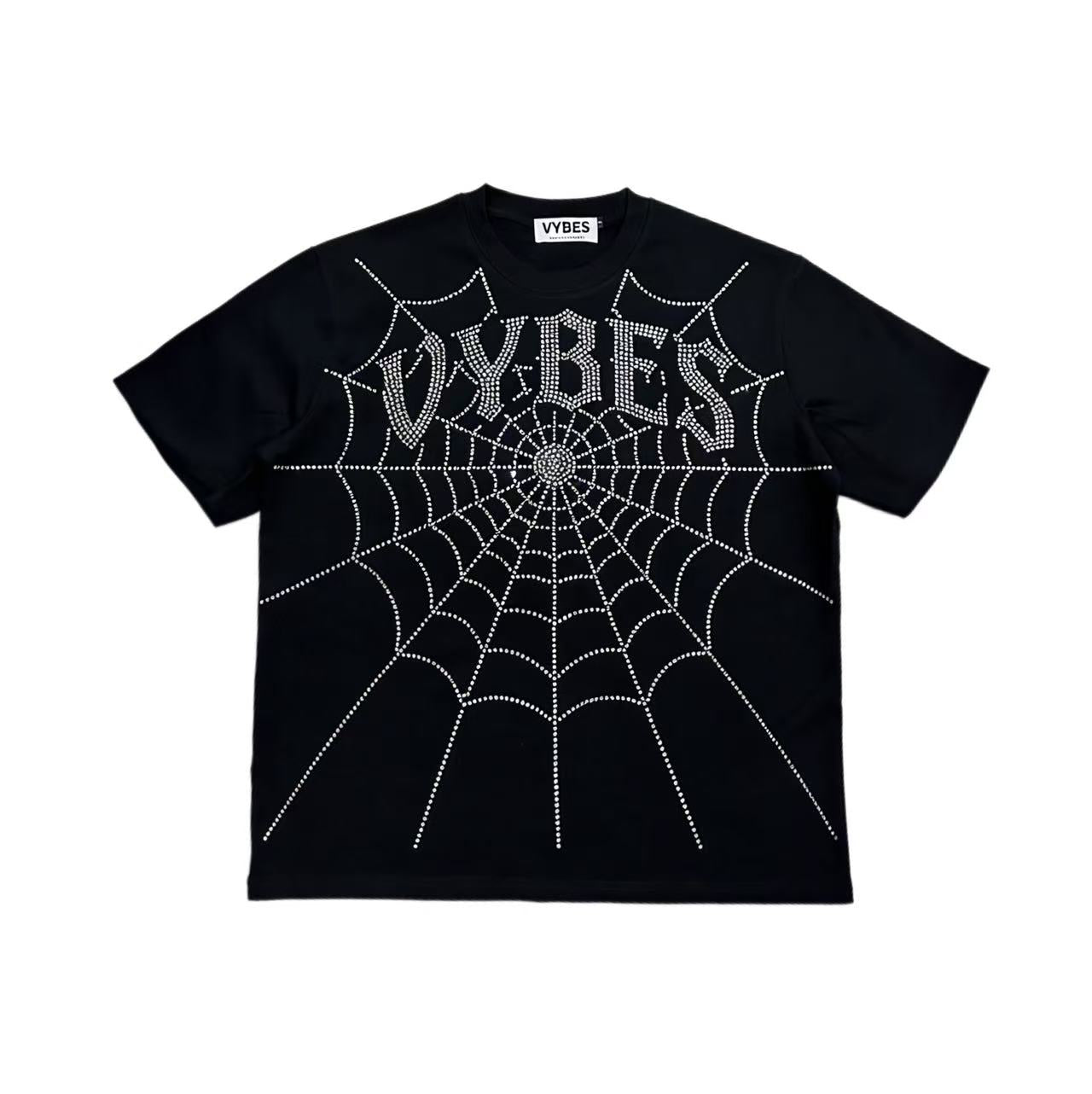Rhinestone Web Tee