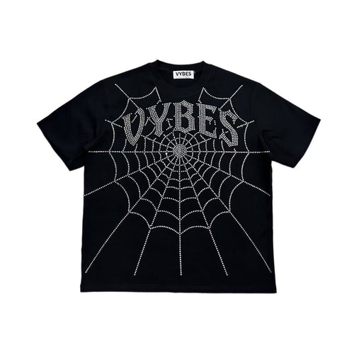 Rhinestone Web Tee