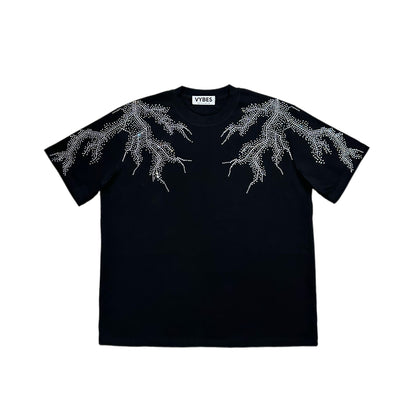 Rhinestone Lightning Tee