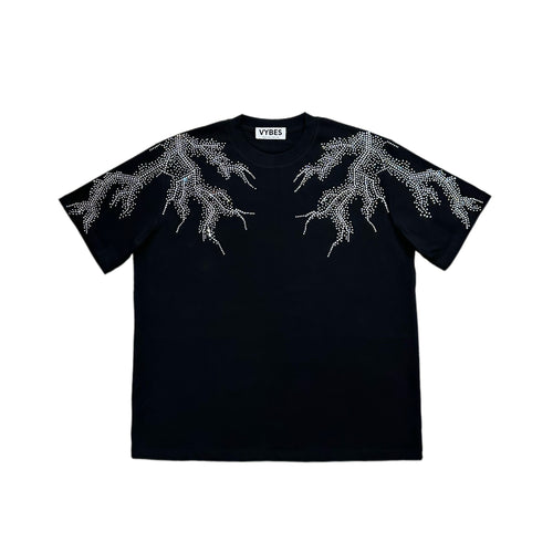 Rhinestone Lightning Tee