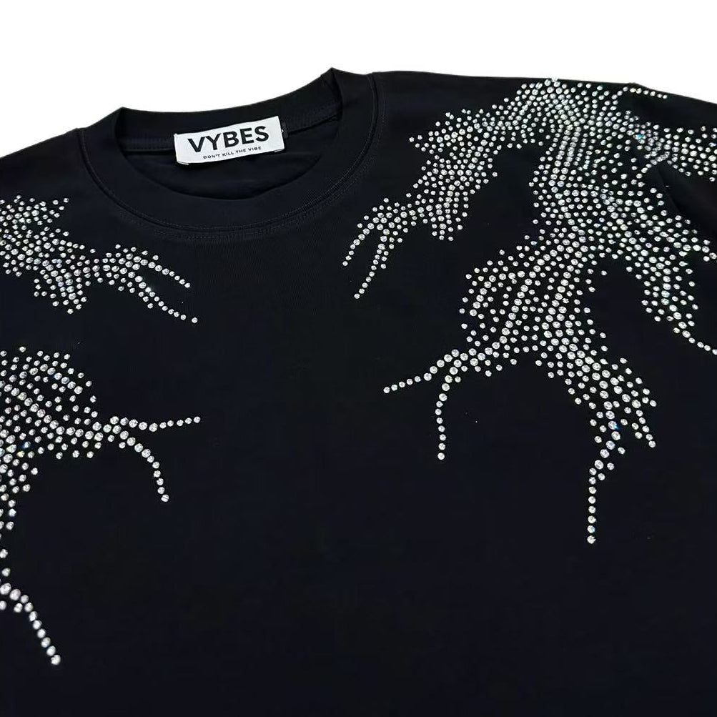 Rhinestone Lightning Tee
