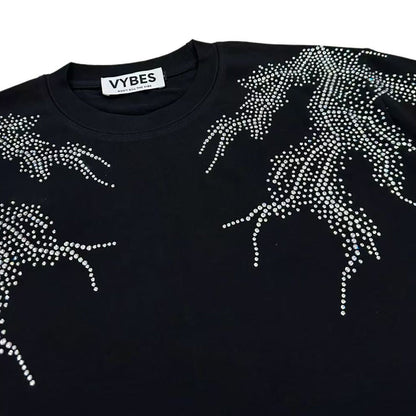 Rhinestone Lightning Tee