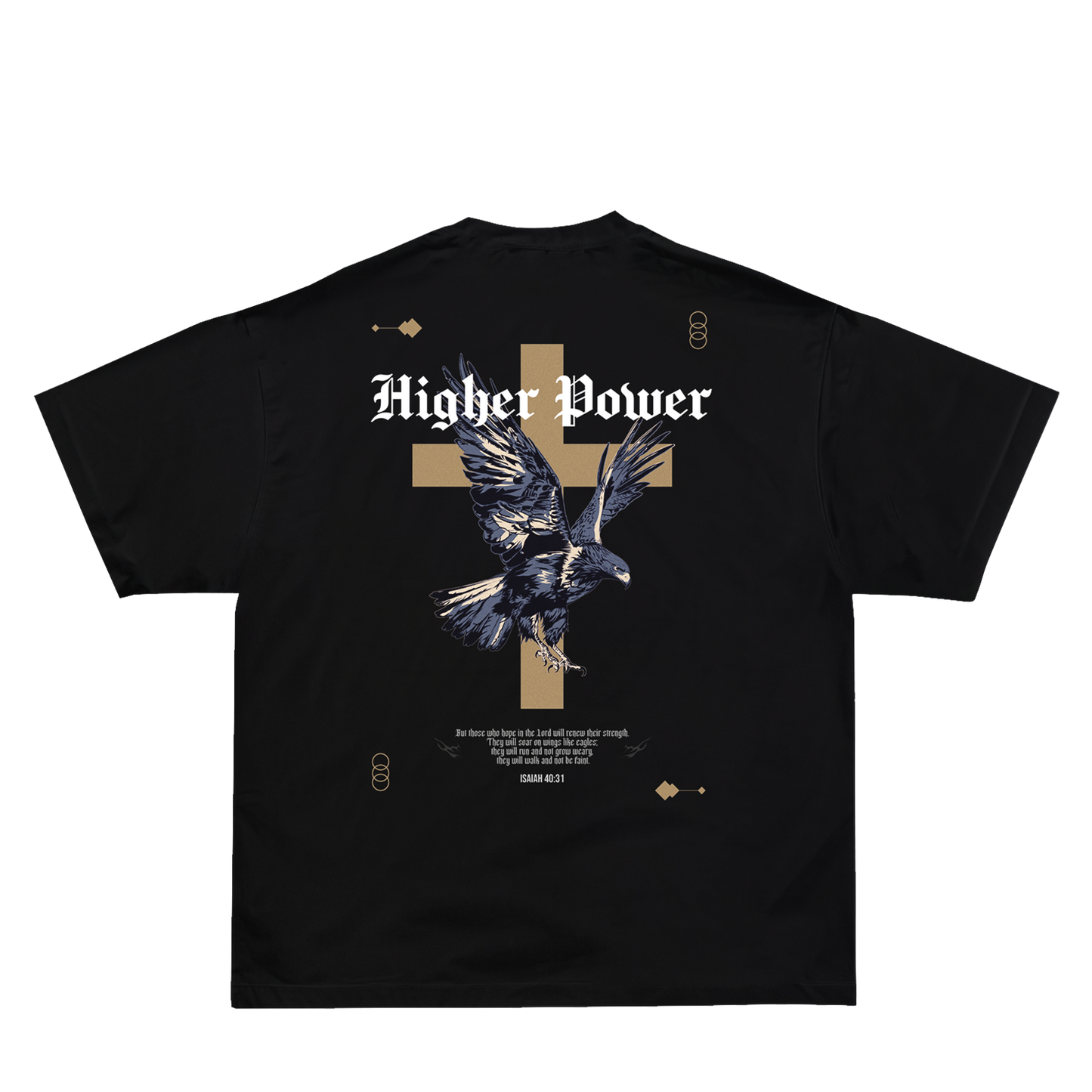 Isaiah 40:31 T-Shirt Black