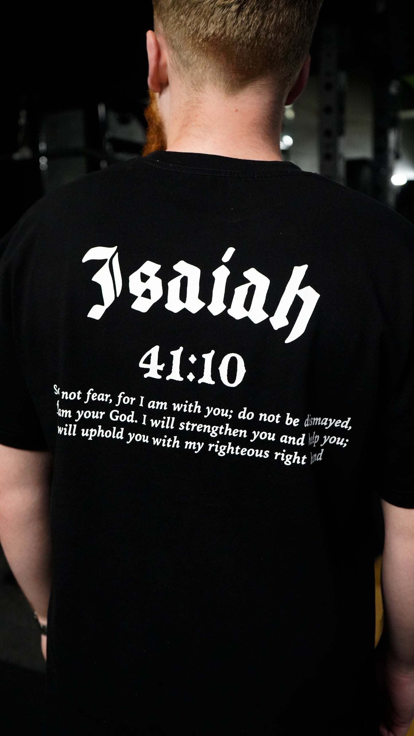 Isaiah 41:10 T-Shirt - Black