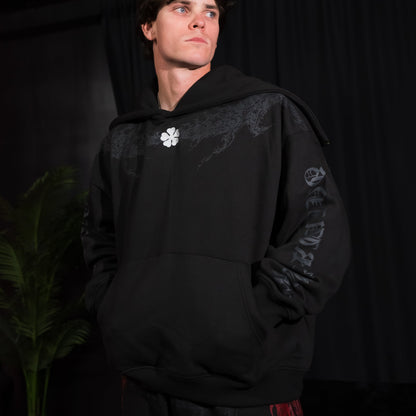 BLACK BULLS CLOAK HOODIE