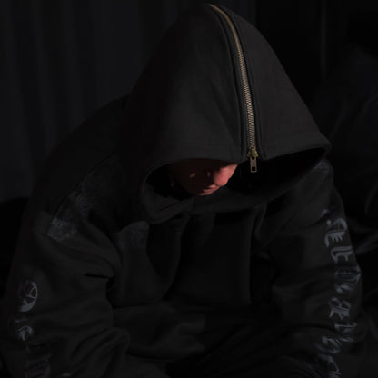 BLACK BULLS CLOAK HOODIE