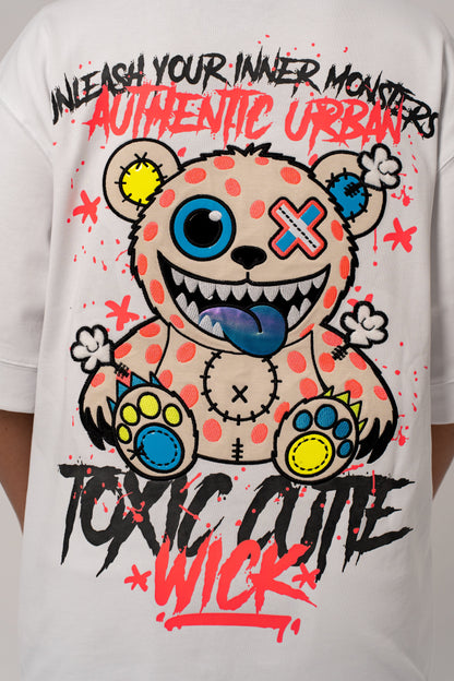 T-SHIRT OVERSIZED TOXIC WHITE