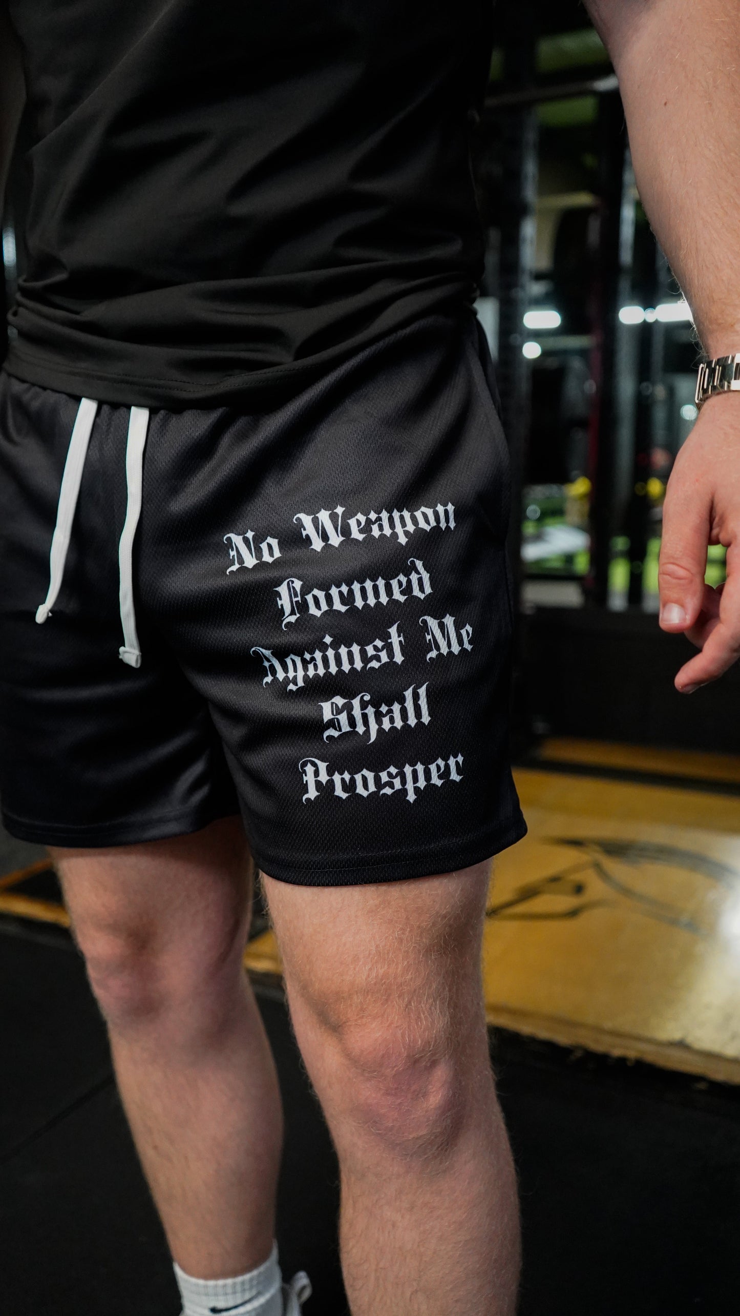 No Weapon Mesh Shorts - Black