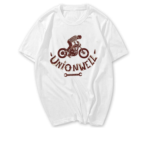 Street Rider Skull Graphic T-Shirt – Rock Style Motorcycle Tee