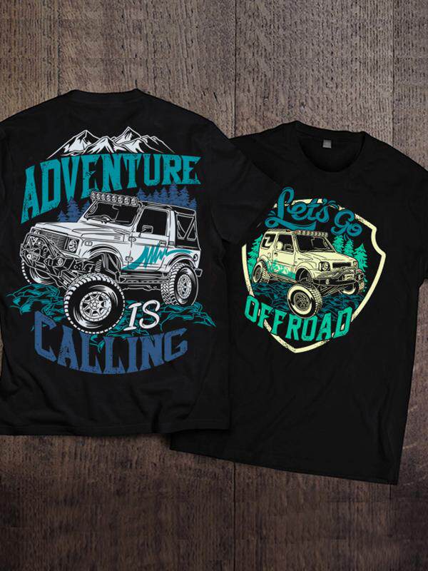 Vintage Off-Road Truck Graphic T-Shirt