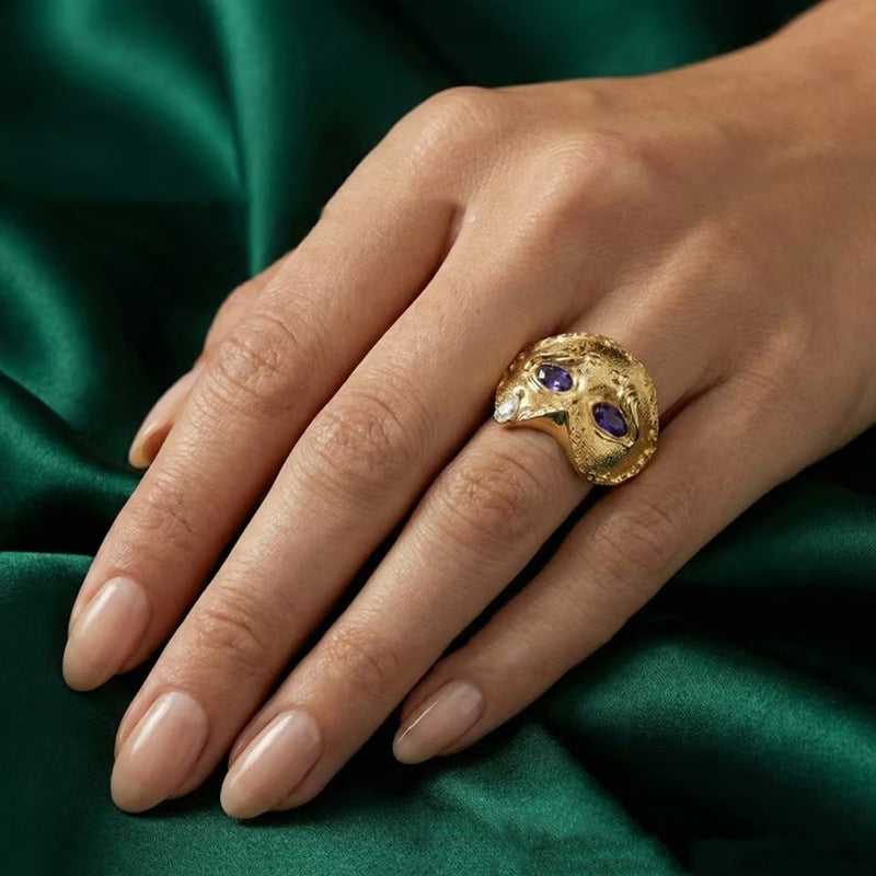 Weeping Stone Statement Ring