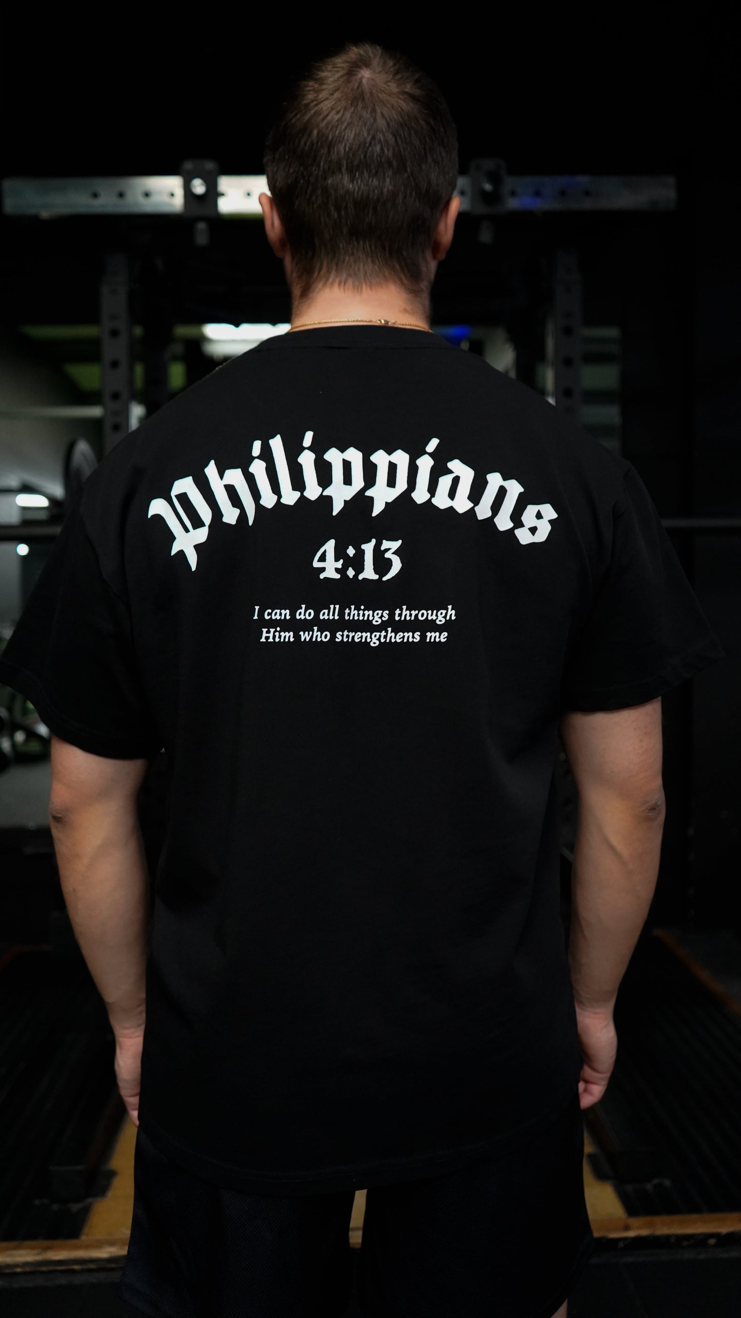 Philippians 4:13 T-Shirt - Black