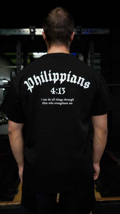 Philippians 4:13 T-Shirt - Black