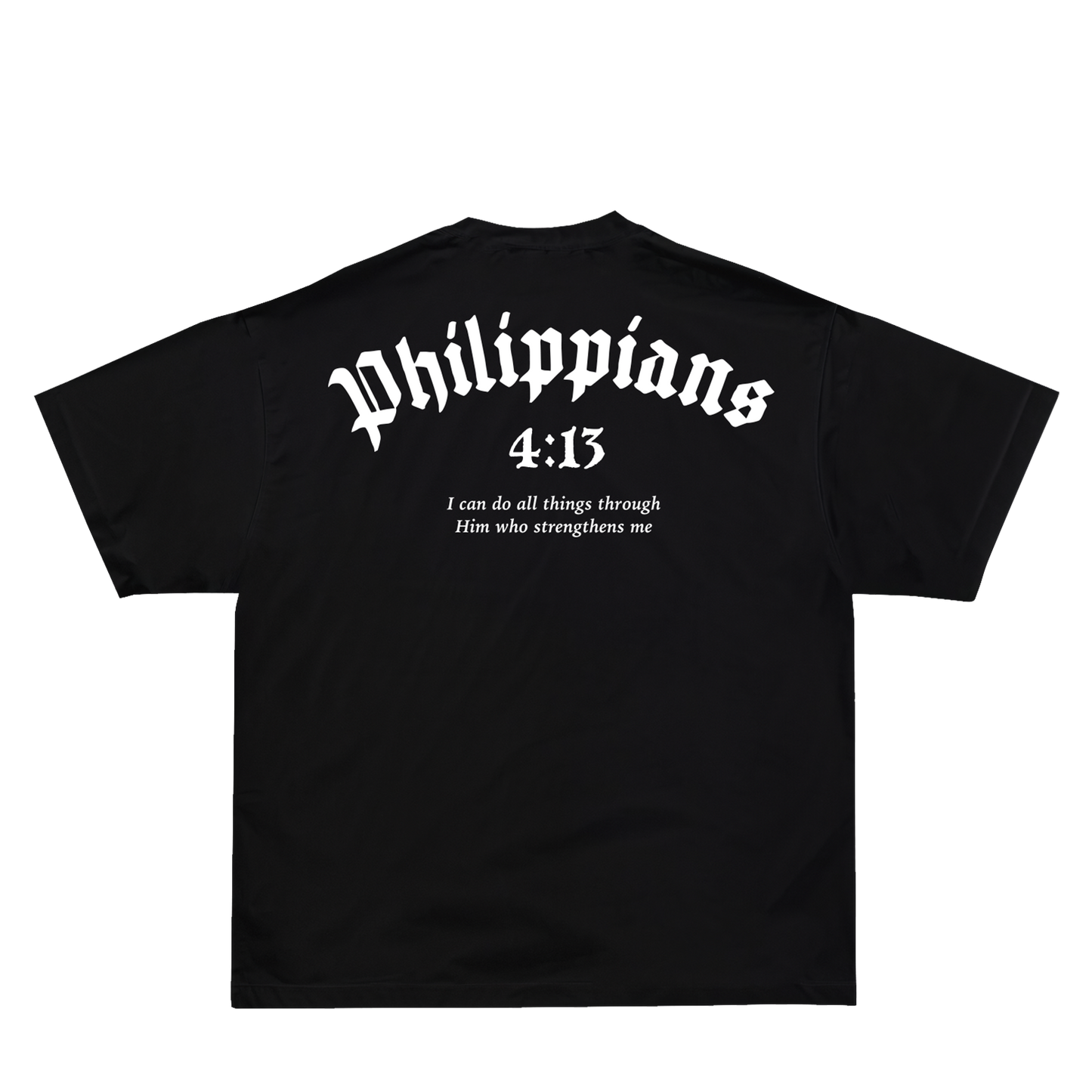 Philippians 4:13 T-Shirt - Black